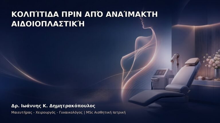 Κολπίτιδα πριν από Αναίμακτη Αιδοιοπλαστική - Δρ. Ιωάννης Κ. Δημητρακόπουλος
