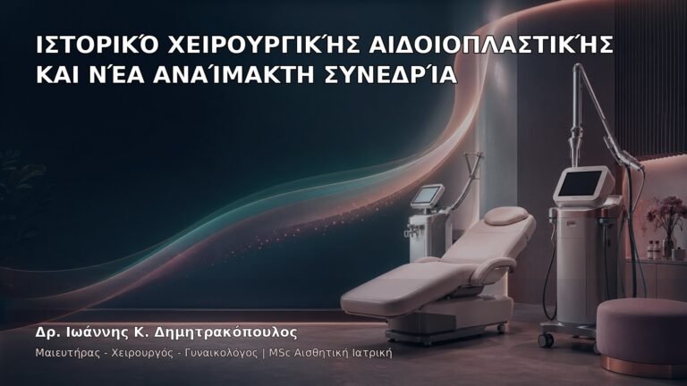Ιστορικό Χειρουργικής Αιδοιοπλαστικής και Νέα Αναίμακτη Συνεδρία - Δρ. Ιωάννης Κ. Δημητρακόπουλος