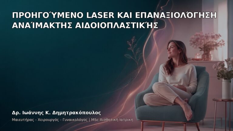 Προηγούμενο Laser και Επαναξιολόγηση Αναίμακτης Αιδοιοπλαστικής - Δρ. Ιωάννης Κ. Δημητρακόπουλος