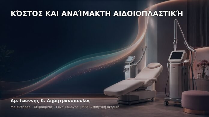 Κόστος και Αναίμακτη Αιδοιοπλαστική - Δρ. Ιωάννης Κ. Δημητρακόπουλος