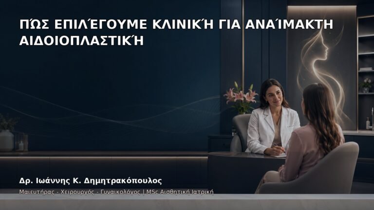 Πώς Επιλέγουμε Κλινική για Αναίμακτη Αιδοιοπλαστική - Δρ. Ιωάννης Κ. Δημητρακόπουλος