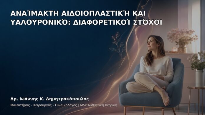 Αναίμακτη Αιδοιοπλαστική και Υαλουρονικό: Διαφορετικοί Στόχοι - Δρ. Ιωάννης Κ. Δημητρακόπουλος