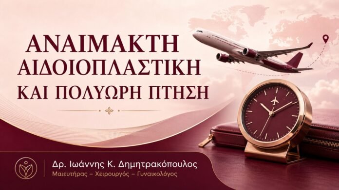 Αναίμακτη Αιδοιοπλαστική και Πολύωρη Πτήση – Δρ. Ιωάννης Κ. Δημητρακόπουλος