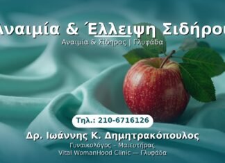 Αναιμία & Έλλειψη Σιδήρου PRP Γυναικολογίας — Γλυφάδα | Δρ. Ιωάννης Κ. Δημητρακόπουλος