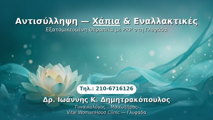 PRP Γυναικολογίας — Γλυφάδα | Δρ. Ιωάννης Κ. Δημητρακόπουλος