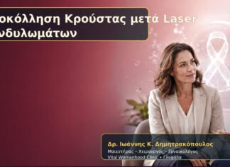 Αποκόλληση Κρούστας μετά Laser Κονδυλωμάτων Αποκόλληση Κρούστας μετά Laser Κονδυλωμάτων – Δρ. Ιωάννης Κ. Δημητρακόπουλος