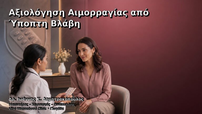 Αξιολόγηση Αιμορραγίας από Ύποπτη Βλάβη – Δρ. Ιωάννης Κ. Δημητρακόπουλος