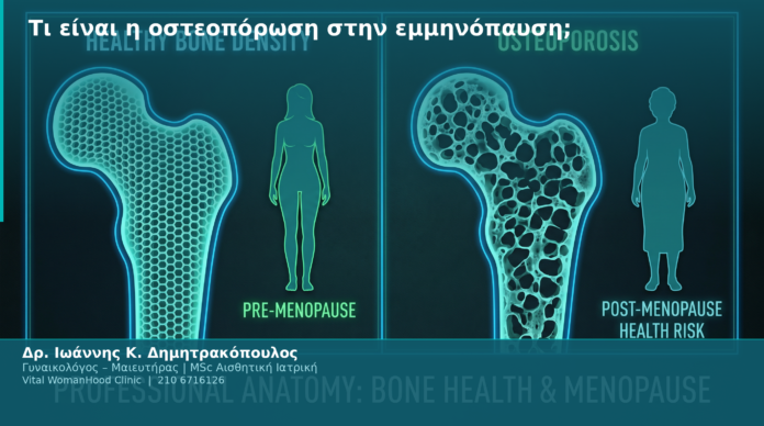 Τι είναι η οστεοπόρωση στην εμμηνόπαυση;