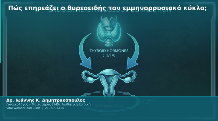Πώς επηρεάζει ο θυρεοειδής τον εμμηνορρυσιακό κύκλο;