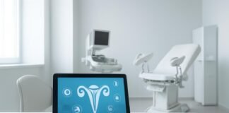 Επαγγελματικό και σύγχρονο ιατρείο γυναικολογίας με καθαρό χώρο συμβουλευτικής και ιατρικό εξοπλισμό που δημιουργεί αίσθηση αξιοπιστίας και άνεσης, τόνωση εμπιστοσύνης για ραντεβού με γυναικολόγο Δρ. Ιωάννη Δημητρακόπουλο στη Γλυφάδα