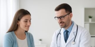Ιατρική Συμβουλευτική για Βαρθολινίτιδα σε Σύγχρονο Ιατρείο με Δρ Δημητρακόπουλο και ασθενή