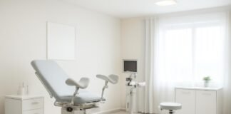 Σύγχρονο γυναικολογικό ιατρείο με μοντέρνο εξοπλισμό σε φωτεινό χώρο