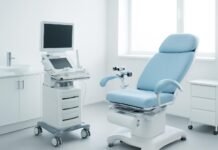 Σύγχρονο γυναικολογικό ιατρείο με ιατρικό εξοπλισμό και φιλικό περιβάλλον