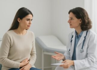 Ιατρική απεικόνιση γυναικολογικής συμβουλευτικής για δυσπαρευνία