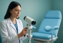 Ψηφιακή κολποσκόπηση κονδυλωμάτων HPV σε γυναικολογικό ιατρείο στη Γλυφάδα