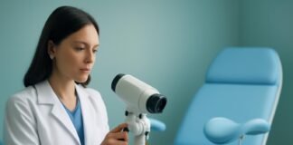 Ψηφιακή κολποσκόπηση κονδυλωμάτων HPV σε γυναικολογικό ιατρείο στη Γλυφάδα