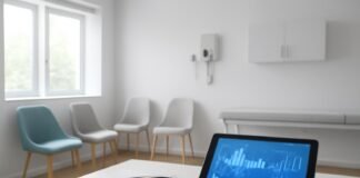 Σύγχρονο ιατρείο γυναικολογίας με ιατρικό εξοπλισμό και φιλόξενο περιβάλλον