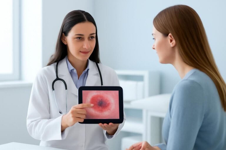 Γυναικολογική αξιολόγηση HPV και κονδυλωμάτων με κολποσκόπηση σε ιατρικό περιβάλλον