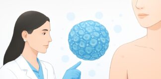 Ιατρική εξέταση για HPV κονδυλώματα σε σύγχρονο ιατρικό περιβάλλον