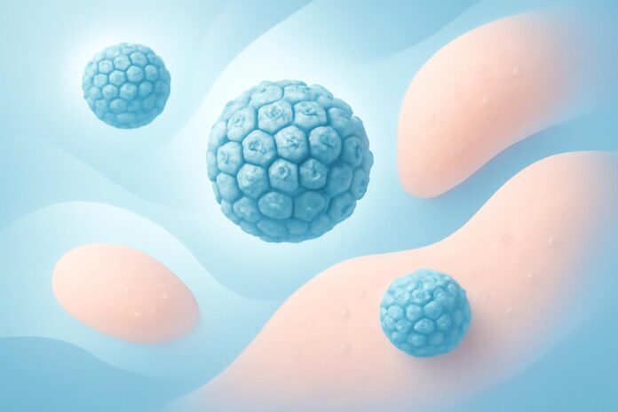 Η Διαφορά μεταξύ HPV Κονδυλωμάτων και Άλλων Δερματικών Βλαβών: Καθοδήγηση για Ασθενείς Ιατρική απεικόνιση HPV ιών και δερματολογικής αισθητικής σε σύγχρονο φωτεινό περιβάλλον
