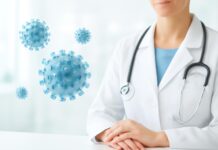 Η Εισαγωγή στη Νεότερη Μοριακή Διάγνωση των HPV Κονδυλωμάτων Abstract artistic illustration representing molecular diagnosis of HPV, medical and dermatological context