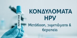 Κονδυλώματα HPV – μετάδοση, συμπτώματα και θεραπεία