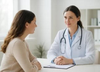 Οδηγός για την Υγεία της Γυναίκας: Συχνά Θέματα Γυναικολογίας, Πρόληψη και Θεραπευτικές Επιλογές Ιατρική επίσκεψη γυναικολόγου με ασθενή σε φωτεινή κλινική με φυσικό φως