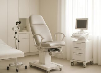 Ολοκληρωμένη Διαχείριση των Επιπτώσεων του HPV με Εξειδικευμένες Υπηρεσίες Γυναικολογίας Σύγχρονο γυναικολογικό ιατρείο με ιατρικό εξοπλισμό και καθαρό φως