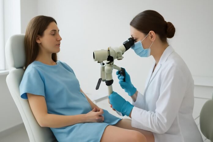 Εξειδικευμένη γυναικολογική εξέταση HPV και κονδυλωμάτων με κολποσκόπηση