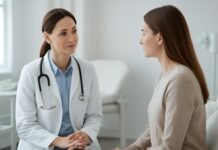 Εξειδικευμένη γυναικολογική εξέταση για θεραπεία κονδυλωμάτων HPV