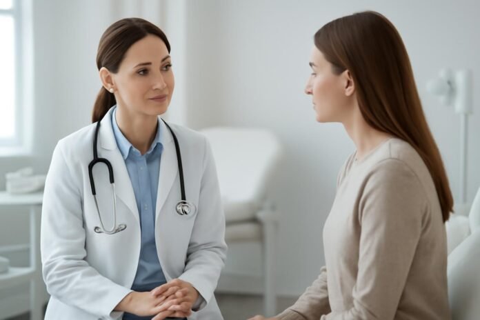 Προσαρμοσμένη Θεραπεία Κονδυλωμάτων HPV στη Γυναίκα: Εξειδικευμένη Προσέγγιση από τον Δρ. Δημητρακόπουλο Εξειδικευμένη γυναικολογική εξέταση για θεραπεία κονδυλωμάτων HPV