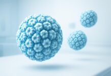 Σεξουαλική Υγεία και HPV Κονδυλώματα σε Άνδρες: Ολιστική Προσέγγιση και Πρόληψη Αφηρημένα στοιχεία ιού HPV σε ιατρικό, φωτεινό και σύγχρονο περιβάλλον