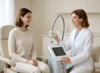 Υψηλής Ακρίβειας Laser Θεραπεία Κονδυλωμάτων HPV στην Κλινική του Δρ. Δημητρακόπουλου Σύγχρονο γυναικολογικό ιατρείο με εξοπλισμό laser σε χρήση κατά τη δήλωση