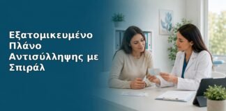 Ιατρικό cover για εξατομικευμένο πλάνο αντισύλληψης με σπιράλ