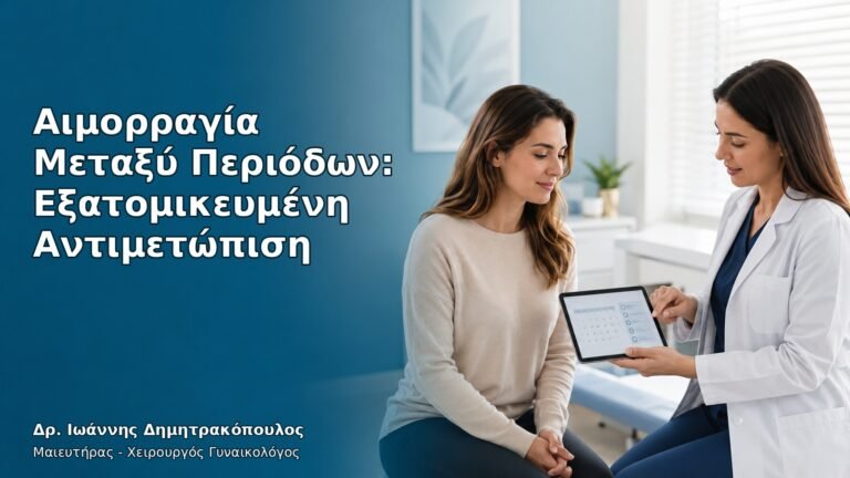 Ιατρικό cover για αιμορραγία μεταξύ περιόδων και εξατομικευμένη αντιμετώπιση