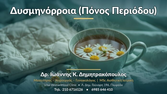 Δυσμηνόρροια (Πόνος Περιόδου) Δυσμηνόρροια (Πόνος Περιόδου) - Δρ. Ιωάννης Κ. Δημητρακόπουλος, Γυναικολόγος Γλυφάδα