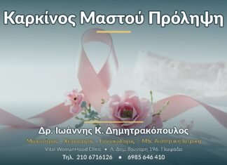 Καρκίνος Μαστού Πρόληψη - Δρ. Ιωάννης Κ. Δημητρακόπουλος, Γυναικολόγος Γλυφάδα