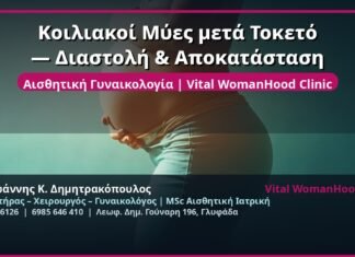 Κοιλιακοί Μύες μετά Τοκετό — Διαστολή & Αποκατάσταση