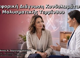 Διαφορική Διάγνωση Κονδυλωμάτων και Μολυσματικής Τερμίνθου Διαφορική Διάγνωση Κονδυλωμάτων και Μολυσματικής Τερμίνθου – Δρ. Ιωάννης Κ. Δημητρακόπουλος