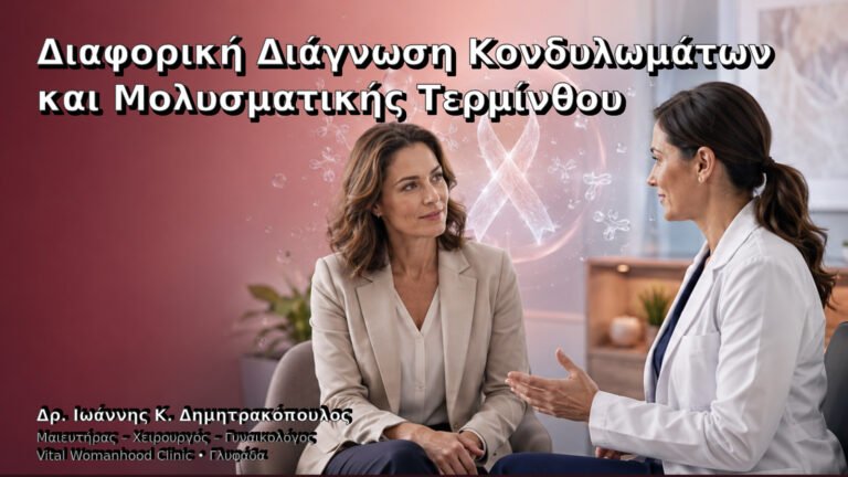 Διαφορική Διάγνωση Κονδυλωμάτων και Μολυσματικής Τερμίνθου – Δρ. Ιωάννης Κ. Δημητρακόπουλος