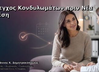 Έλεγχος Κονδυλωμάτων πριν Νέα Σχέση Έλεγχος Κονδυλωμάτων πριν Νέα Σχέση – Δρ. Ιωάννης Κ. Δημητρακόπουλος