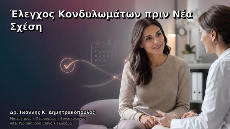 Έλεγχος Κονδυλωμάτων πριν Νέα Σχέση – Δρ. Ιωάννης Κ. Δημητρακόπουλος