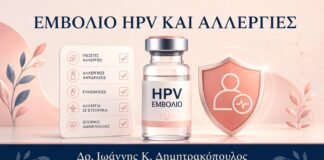 Εμβόλιο HPV και Αλλεργίες: Πότε Χρειάζεται Ειδική Αξιολόγηση - Δρ. Ιωάννης Κ. Δημητρακόπουλος