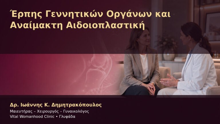 Έρπης Γεννητικών Οργάνων και Αναίμακτη Αιδοιοπλαστική – Δρ. Ιωάννης Κ. Δημητρακόπουλος