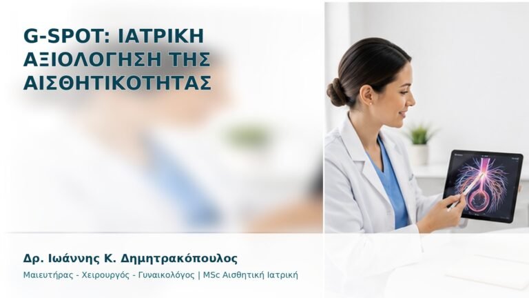 G-Spot: Ιατρική Αξιολόγηση της Αισθητικότητας - Δρ. Ιωάννης Κ. Δημητρακόπουλος