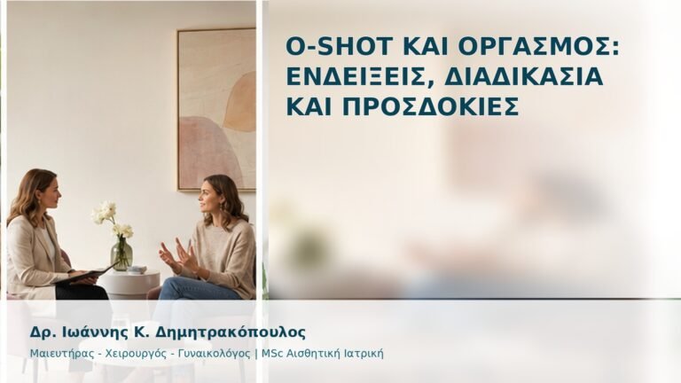 O-Shot και Οργασμός: Ενδείξεις, Διαδικασία και Προσδοκίες - Δρ. Ιωάννης Κ. Δημητρακόπουλος