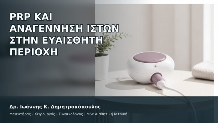 PRP και Αναγέννηση Ιστών στην Ευαίσθητη Περιοχή - Δρ. Ιωάννης Κ. Δημητρακόπουλος