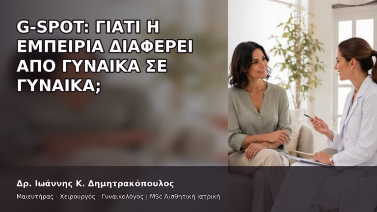 G-Spot: Γιατί η Εμπειρία Διαφέρει από Γυναίκα σε Γυναίκα; - Δρ. Ιωάννης Κ. Δημητρακόπουλος