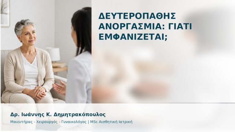 Δευτεροπαθής Ανοργασμία: Γιατί Εμφανίζεται; - Δρ. Ιωάννης Κ. Δημητρακόπουλος