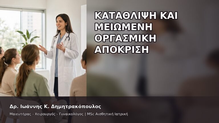 Κατάθλιψη και Μειωμένη Οργασμική Απόκριση - Δρ. Ιωάννης Κ. Δημητρακόπουλος